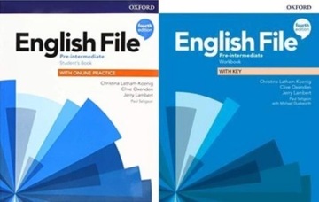 English File Pre-Intermediate Student's Book + Workbook with key Komplet