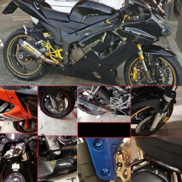 болты + рым-болты мотоцикл набор 155шт для пластиковых скутеров