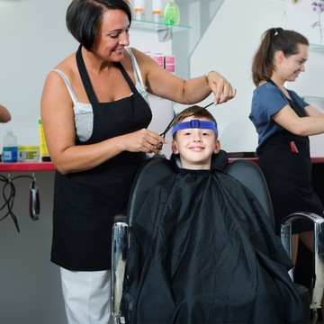 Стрижка с изогнутым силиконовым ободом