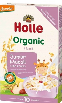 HOLLE BIO KASZKA JUNIOR MUSLI Z OWOCAMI 250G