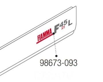 Naklejka na markizę F45 TI L Fiamma W-wa