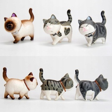 Zestaw 9 figurek kotów Figurki kotka na biurko