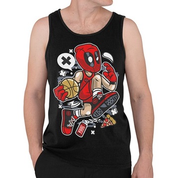 TANK TOP FILMOWE DEADPOOL BASKETBALL