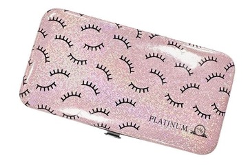 etui na 6 pęset PLATINUM (lashes) różowy color