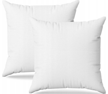 Zestaw 2 poduszek jasiek 40 x 40 cm białe Flowen
