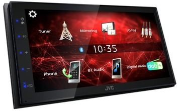 JVC KW-M27DBT radio 2-DIN DAB+ BT USB AUX MP3 FLAC IPHONE MIRRORING