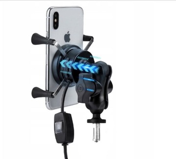 Держатель для телефона на мотоцикле Индуктивный держатель для телефона на рулевой трубке