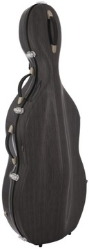Футляр для виолончели 4/4 M-корпус с эффектом стали, черный