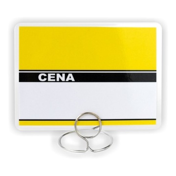 Cenówki,etykiety laminowane 80x110- żółte -50szt