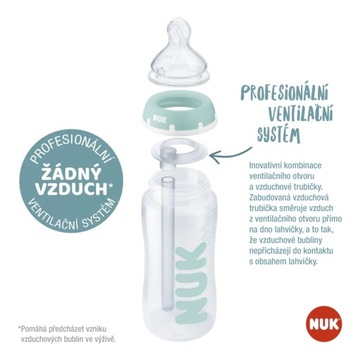 NUK BUTELKA ANTI-COLIC PROFESSIONAL Z CZUJNIKIEM TEMPERATURY 300ml