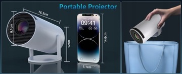 ОРИГИНАЛЬНЫЙ ПРОЕКТОР HY300 ANDROID TV WIFI FULL HD ПОРТАТИВНЫЙ SMART