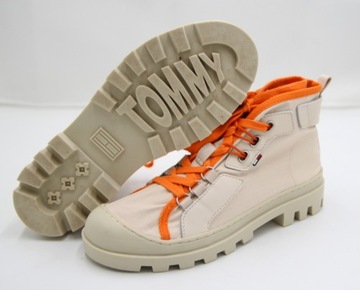 Tommy Jeans Lace Up Cleated Boot damskie trapery 37 ( 23,5 cm)