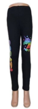 LEGGINSY getry LEGINSY ciemne JEDNOROŻEC - 140