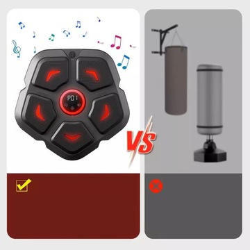 MUSIC BOXING MACHINE W TRENINGOWY ŚCIANA BOKSERSKA 9 TRYBÓW+ RĘKAWICE