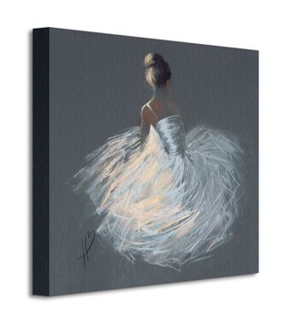 Hazel Bowman Kobieta w Białej Sukni Obraz 40x40 cm Prezent na dzień Matki