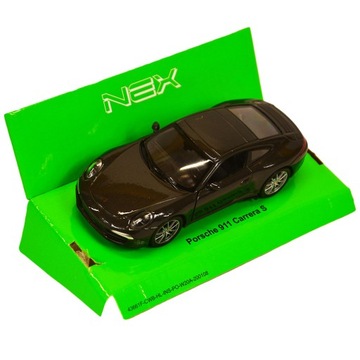 WELLY PORSCHE 911 (991) CARRERA S RED 1:34 МЕТАЛЛ НОВАЯ МОДЕЛЬ