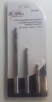 ДЕРЖАТЕЛЬ БИТ УДЛИНИТЕЛЬНЫЙ МАГНИТНЫЙ 1/4 3ШТ.