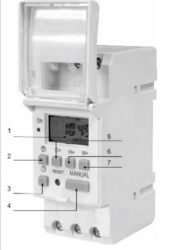ЭЛЕКТРОННЫЙ ПРОГРАММАТОР ВРЕМЕНИ ТАЙМЕР НА DIN-РЕЙКУ