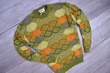 HUGO BOSS Męski Sweter Wzorzysty Vintage / 50 M