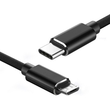 Kabel USB-C do USB Micro B 5-pinowy przewód ładujący Obsługa ładowania i synchronizacji OTG