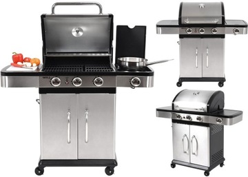 GRILL GAZOWY OGRODOWY STAL NIERDZEWNA 11.2 KW YATO