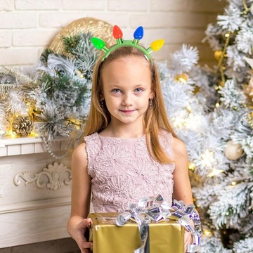 Рождественский головной убор с мигающим светодиодным рождественским головным убором для вечеринок