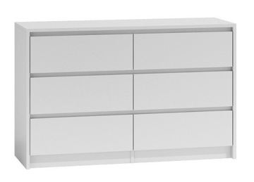 NOWOCZESNA BIAŁA KOMODA 120CM SZUFLADY SZAFKA ABS