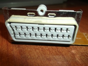 Розетка SCART EURO, монтажный разъем с пластиной