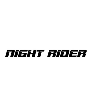 Наклейка Night Rider на окно автомобиля | 55 см