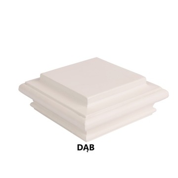 Daszek w stylu angielskim do słupa 10X10cm DĄB