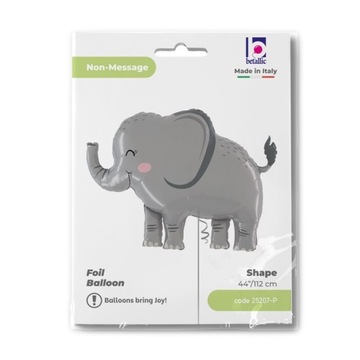 Balon foliowy Słoń Dżungla 112cm safari zwierzątka