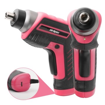 Высококачественные электрические отвертки и набор ручных инструментов розового цвета, 35 шт., 3,6 В