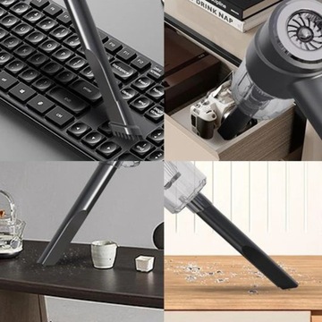 Odkurzacz Ręczny Samochodowy Bezprzewodowy DO AUTA DOMU BIURA 2w1 Dmuchawa