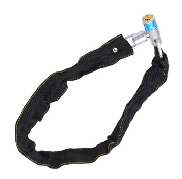 ЗАЖИМ, ВЕЛОСИПЕДНЫЙ ЗАМОК, ТОЛСТАЯ ЦЕПЬ 80СМ, ДЛИННЫЙ МОТОЦИКЛ С ЗАМКОМ ДЛЯ СКУТЕРА