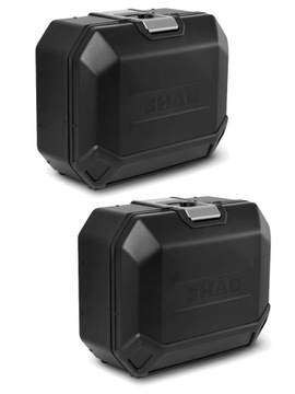 kufry boczne aluminiowe CZARNE SHAD TERRA tr36 adv LEWY + PRAWY