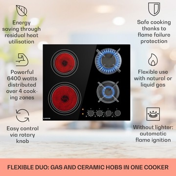 Газокерамическая плита Klarstein MultiChef 4