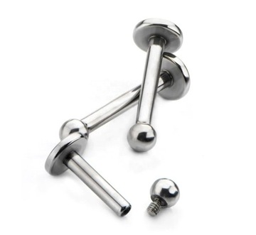 СЕРЬГИ LABRET ВНУТРЕННЯЯ РЕЗЬБА ТИТАН 1,2/4/3