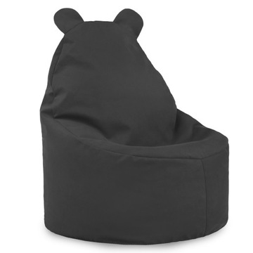 SZARY FOTEL PUFA DLA DZIECI TEDDY