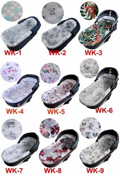 Постельное белье для коляски, вкладыш с поролоновым матрасом, приличного размера, МНОГО ЦВЕТОВ.