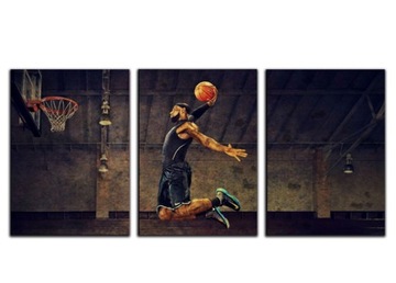 3x OBRAZ NA ŚCIANĘ JAMES NBA 30x40