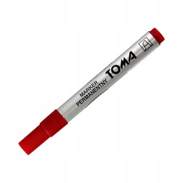 TOMA RED MARKER ОБРЕЗАННЫЙ НАКОНЕЧНИК БЫСТРОСУХАЮЩИЙ