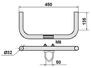 UCHWYT RUROWY URU-32L17