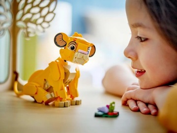 LEGO DISNEY 43243 KRÓL LEW LWIĄTKO SIMBA + LEGO TORBA PAPIEROWA ŚREDNIA