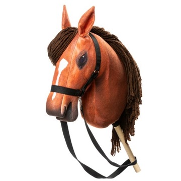 KOŃ NA KIJU ZABAWKA DLA DZIEWCZYNKI KONIK NA PATYKU KANTAR HOBBY HORSE A3