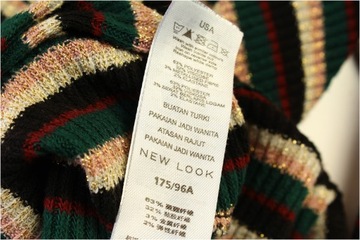 NEW LOOK Sweterek w paski z połyskiem r. XL