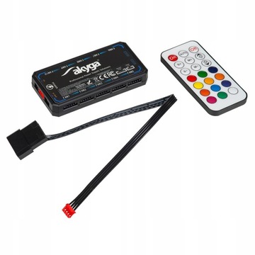 Kontroler wentylatora Akyga AK-CA-73 Hub RGB pilot