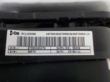 CITROEN NEMO ULOŽENÍ ŘIDIČE AIR NÁDRŽ 07355265270
