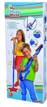 SIMBA ГИТАРА С МИКРОФОНОМ MY MUSIC WORLD 4+ ПОДСТАВКА