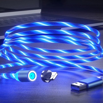 СВЕТЯЩИЙСЯ МАГНИТНЫЙ КАБЕЛЬ MICRO TYPE-C для IPHONE