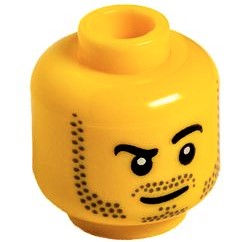 LEGO Głowa - Męska (Zarost, Brwi) 3626cpb1965 NOWA